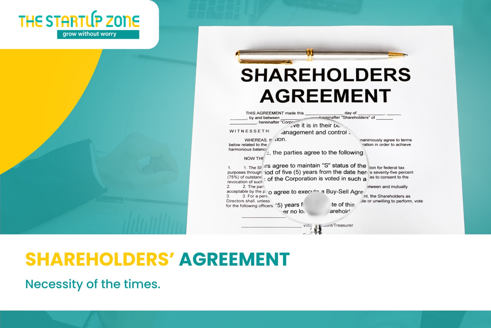 SHAREHOLDERS’ AGREEMENT (SHA) – NECESSITY OF THE TIMES
